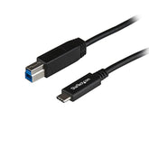 StarTech.com 3.3ft (1m) USB-B to USB-C Cable, USB 10Gbps, Data Cord, USB 3.2 Gen 2, USB-C Data Transfer Cable