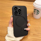 Magnetic Case For Iphone 14 Pro Max Phone Case Accossories With Full Camera Len Protector Durable Silicone Slim Shockproof Cute Cellphone Cover For Iphone 14 Pro Max -6.7'' Black