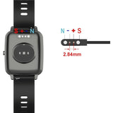 Magnetic USB Smartwatch Charger for Yamay, Letsfit, Umidigi, Willful Black