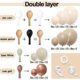 Blush Beige Balloon Arch Kit Double Stuffed White Sand Nude Balloons for Baby Shower Party