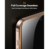 3 Pack For Iphone 15 Pro Max Privacy Screen Protector Tempered Glass:9H+ Durable, Auto Positioning, Bubble Free, High Definition, Easy Installation
