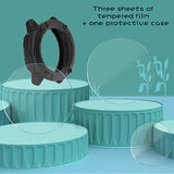 Watch Screen Protector Compatible For Garmin Instinct 2X Solar, Tempered Glass Film Anti Scratch High Definition Full Coverage And Soft Tpu Protective Case