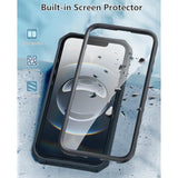 For Iphone 16E 2025 Case: For Iphone 16E Military Grade Rugged Phone Cover With Kickstand & Holster | Shockproof Tpu Protection Bumper Matte Textured Design | Heavy Duty Protector (Black)
