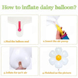 Daisy Balloon Arch Kit: Pink, Green & Yellow Wildflower Party Decor