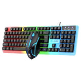 Rgb Backlit Black 104 Keys Wired Gaming Keyboard And Mouse, Usb Connection
