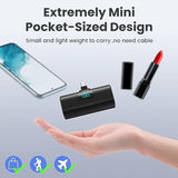 2-Pack 5200mAh PD USB-C Power Bank with Built-In Cable for iPhone 16 Series Android