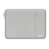 MOSISO Laptop Case 16 inch, 15-15.6 inch Laptop Sleeve Compatible with MacBook Pro 16 M4 M3 M2 M1, HP Acer Dell Lenovo ASUS Notebook, Polyester Vertical Computer Sleeve Bag with Pocket, Gray