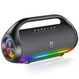Portable Bluetooth Speakers Wireless Outdoor: Ipx5 Waterproof Bluetooth Speaker With Powerful Bass & Led Lights, 60W Loud Stereo Wireless Speaker For Party, Outdoor, Home, Beach