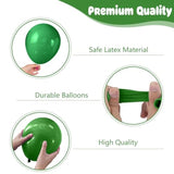 Green And Brown Balloons,12 Inch Metallic Avocado Dark Green Khaki Black Confetti Balloon With Ribbon,For Jungle Safari Theme Camo Birthday Baby Shower Party Decorations