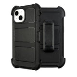 For Defender 14 Case With Belt Clip Holster - Heavy Duty Black Cover With Port Protection & Kickstand,Anti-Drop Rugged For Phone Case 14 Case Protective Black
