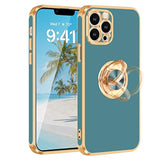 For Iphone 13 Pro Max Phone Case,For Iphone 13 Pro Max Case With Ring 360°Ring Holder Stand For Women Girls Slim Kickstand Support Magnetic Car Mount Shockproof Case For Iphone 13 Pro Max,Blue
