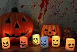 Halloween Flameless Votive Candles Color Changing with Remote Timer