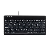 Perixx PERIBOARD-409P ES Mini Teclado con PS2 Cable - 314x146x20mm - Negro - Q