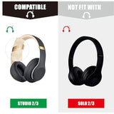 Studio Ear Pads For Beats Studio3 Studio 3 Replacement Ear Pads Studio Ear Pads Replacement For Beats Studio 3 Wireless Ear Cushions Studio 2 Replacement Ear Pads Black