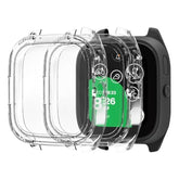 2 Pack Case For Verizon Gizmo Watch 3 Adventure Screen Protector Case For Kids, Hd Tempered Glass Cover, Thin Hard Pc Full Protection Case - Clear (Not For Verizon Gizmo Watch 3)