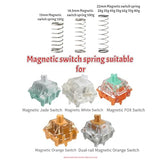 22Mm Long Springs For Magnetic Lekker Switches 62 Gram Keyboard Springs Diy Replaced 70 Pcs/Pack Magnetic Springs For Custom Modified Magnetic Keyboard (62G, 22Mm)