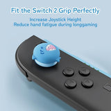 Switch 2 Silicone Thumb Grip Caps, Joystick Anti-Slip Cover Caps Compatible with Switch 2025,4pcs - Cute Shark