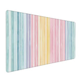 35.4 X 15.7 In, Xxl Large Mouse Pad For Desk, Extended Keyboard Mouse Mat For Computer Office, Big Laptop Mouse Pad, Gaming Pc-Colorful Striped Rainbow