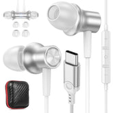 Usb C Headphones For Iphone 15 Pro Max Plus Ipad, Type C Earphones Noise Isola