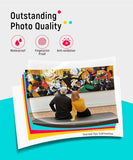 M100 4X6'' Photo Printer, Wi-Fi Picture Printer, 20 Sheets, Full-Color Photo, Instant Phone Printer For Iphone, Android, Smartphone, Thermal Dye Sublimation, Portable Photo Printer For Home Use
