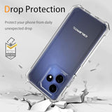 Boost Mobile Celero 5G+ 2024 Case with Tempered Glass Clear Silicone