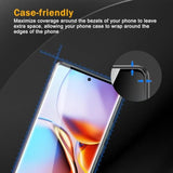 3 Pack Tempered Glass Screen Protector For Motorola Moto Edge+ / Plus 2023, Anti-Fingerprint, 9H Hardness, Scratch Resistant, 3D Curved Tempered Glass Film, Hd Clear