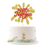 Happy New Year 2026 Cake Topper Party Decoration Signs