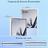 Clear Protective Case for Samsung Galaxy Z Flip 7 with Screen Protector and Shockproof Design