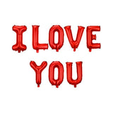 Valentines Day Balloons I Love You Letters Foil Balloon Red I Love You Foil Balloon For Valentines Party Anniversary Wedding Decoration Supplies