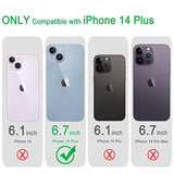 Compatible With Iphone 14 Plus Case Clear, Non-Yellowing Shockproof Phone Case For Apple Iphone 14 Plus, Slim Anti-Scratch Hard Pc Back Protective Cover Bumper 2022