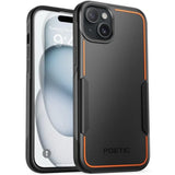 Neon Series Case Compatible With Iphone 15, Dual Layer Heavy Duty Tough Rugged Light Weight Slim Shockproof Protective Drop Protection Phone Case 2023 New Cover For Iphone 15 (6.1 Inch), Black