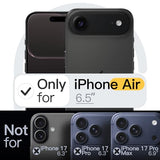 Case For Iphone Air, Camera Lens Full Protection, Soft Tpu Protective Phone Cover With Matte Finish, Shockproof, 6.5-Inch Display (Black)