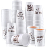 48 Pcs Western Cowboy Plastic Cups Disposable Wild West Rodeo Plastic Drinking Cups For Wild West Cowgirl Wedding Birthday Themed Party Favors Decorations Supplies(8Oz)