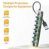 Idsonix Usb Hub 3.0, 7 Port Usb Hub, Usb Hub For Laptop, Imac, Surface Pro, Xp