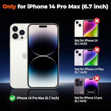 Dark Purple Magnetic Case for iPhone 14 Pro Max with Magsafe Compatibility