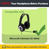 Protein Leather Replacement Earpads Cushion For Lx-3000 Headset