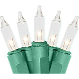 Holiday Pride Warm White Christmas Tree Lights - 100 Count Clear White Christmas Lights On Green Wire (22.5 Ft) - Indoor
