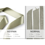 Sage Green Satin Ribbon 1-1/2 Inch X 50 Yards Double-Faced Ribbons For Gift Wrapping Crafts Flower Bouquet Wedding Paper Bows Invitations