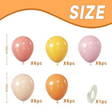 Boho daisy balloons 12in dusty pink yellow pastel set for birthday shower wedding