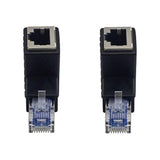 Ethernet Adapter 90 Degree, Down Angled Rj45 Male To Female Ethernet Extender