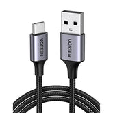 UGREEN USB to USB C Cable, Car Carplay Cable USB A to Type C Cable Fast Charging Braided USB C Cord Compatible with iPhone 16/16 Plus/16 Pro/15, Samsung Galaxy S24/S23, Pixel 8/7, 1.6FT