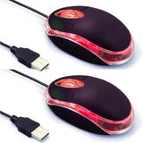 2 Pack Wired Mini Optical Mouse Computer Mouse Ergonomic Mouse With Usb Mouse For Laptop Pc Desktop Mice Compatible With Windows Linux Mac Fit For Office Business Home,Kidsblack