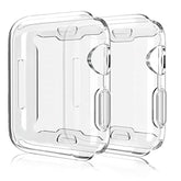 Case Compatible For Apple Watch Series 6 /Se/Series 5/Series 4 Screen Protector 40Mm Iwatch Overall Protective Case Tpu Hd Clear Ultra-Thin Cover For 40Mm Apple Watch 2 Pack Clear