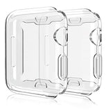 Case Compatible For Apple Watch Series 6 /Se/Series 5/Series 4 Screen Protector 40Mm Iwatch Overall Protective Case Tpu Hd Clear Ultra-Thin Cover For 40Mm Apple Watch 2 Pack Clear