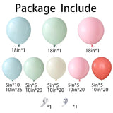 140PCS Dusty Green & Pink Balloon Garland Kit for Boho Wedding, Baby Party Decor