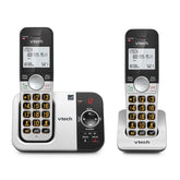 Vg232-2 Cordless Phone With Answering Machine - 2 Handsets, Large Backlit Display, Big Buttons, Full-Duplex Speakerphone, Caller Id, 14-Min Digital Answering System, Easy Setup - Silver/Black