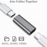 Usb C Coupler (2 Pack), Usb Type C Female To Female Adapter Extender Support U