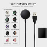 Watch Charger Cord Compatible for Galaxy Watch 8/8 Classic/7/6/Ultra, 6 Classic, 5/5 Pro/4/4 Classic/3/Active 2/Active 1,Magnetic Wall