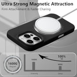 Magnetic Silicone Case for iPhone 16 Pro Max, Black - Premium Protection and Style