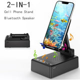 Birthday Gifts for Mother Father ,Cell Phone Stand with Wireless Bluetooth Speaker and Antislip Base HD Surround Sound for Home and Outdoors with